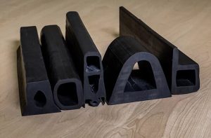 group of rubber extrusions