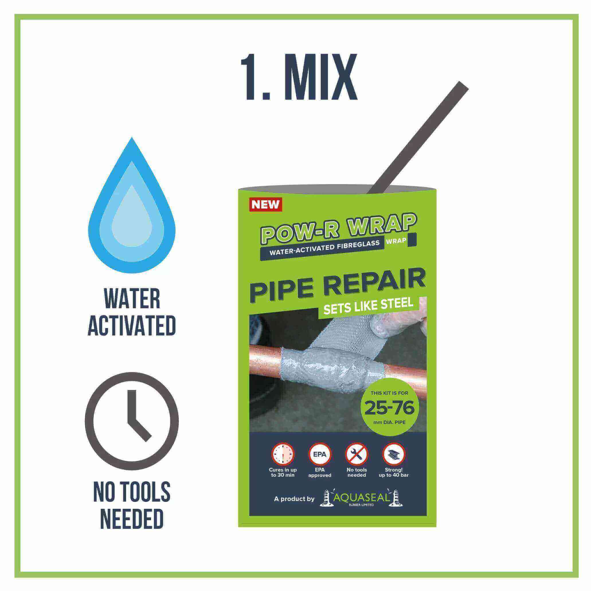 step 1 pipe repair kit