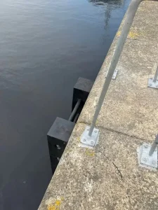Rubber ladder from above