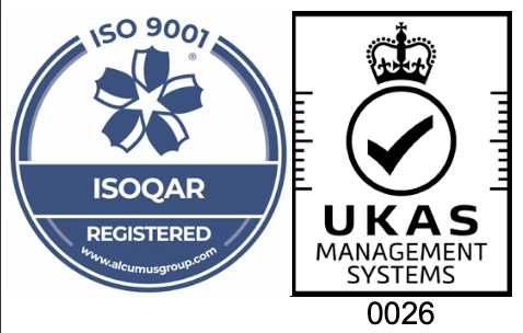 UKAS Management System and ISOQAR Registered badges